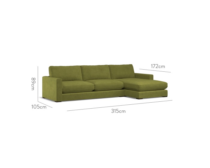 Cloud Large Chaise RHF Cosmos Moss