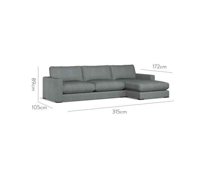 Cloud Large Chaise RHF Kalinda Midnight