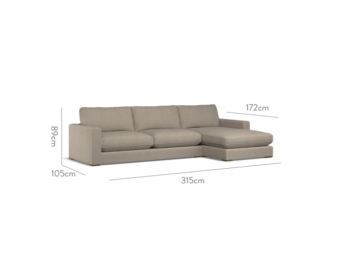 Cloud Large Chaise RHF Nala Ochre