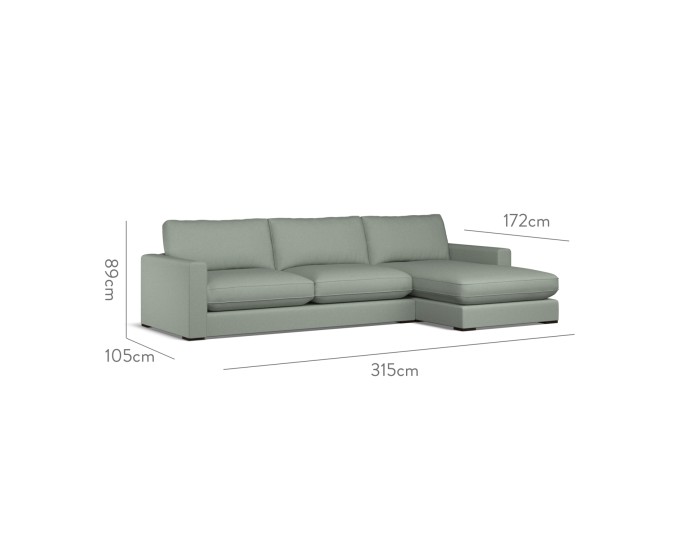 Cloud Large Chaise RHF Shani Celadon