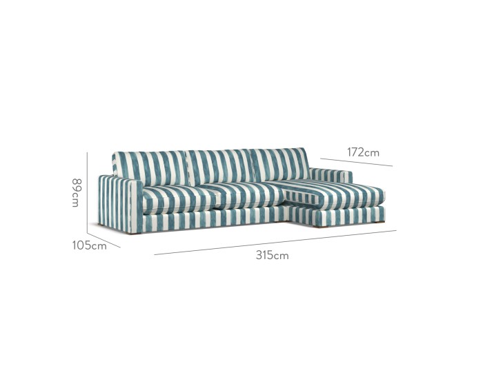 Cloud Large Chaise RHF Tassa Grande Ocean