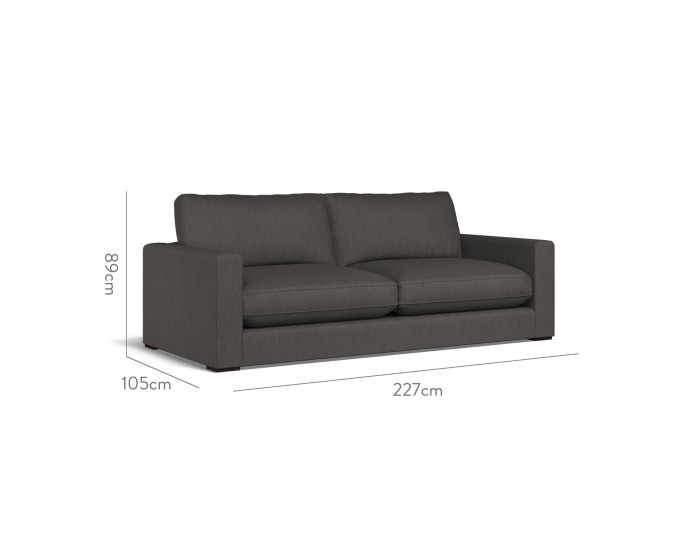 Cloud Large Sofa Amina Charcoal