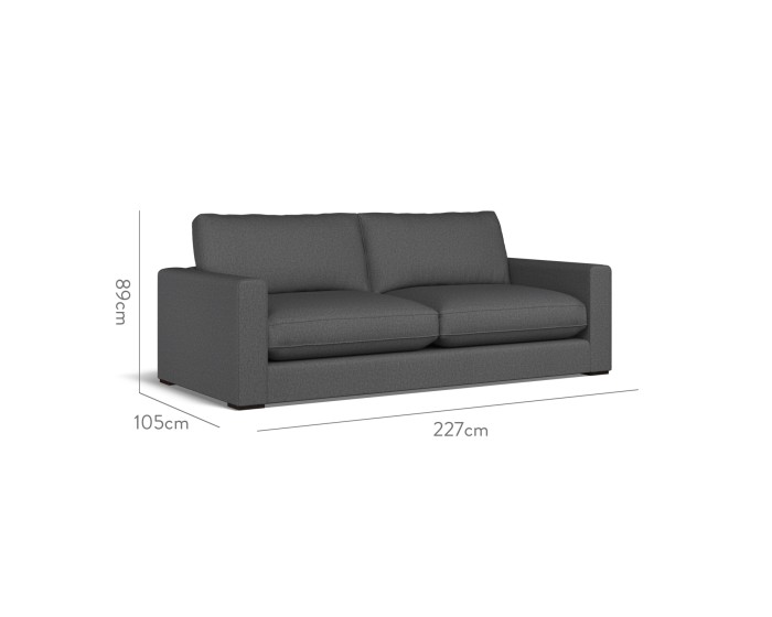 Cloud Large Sofa Bisa Charcoal