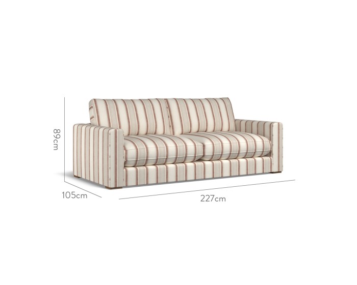 Cloud Large Sofa Edo Cinnabar