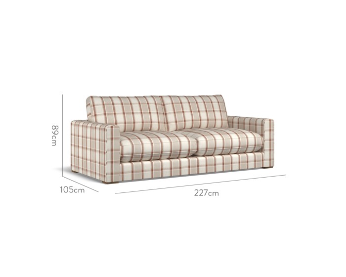 Cloud Large Sofa Oba Cinnabar