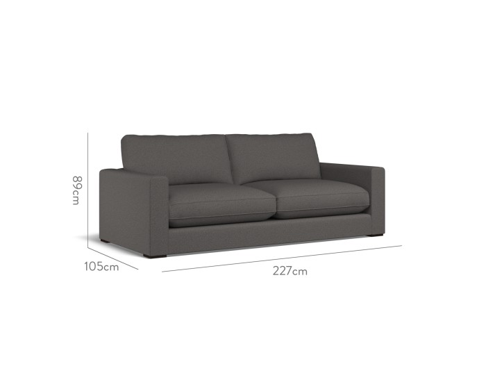 Cloud Large Sofa Viera Charcoal