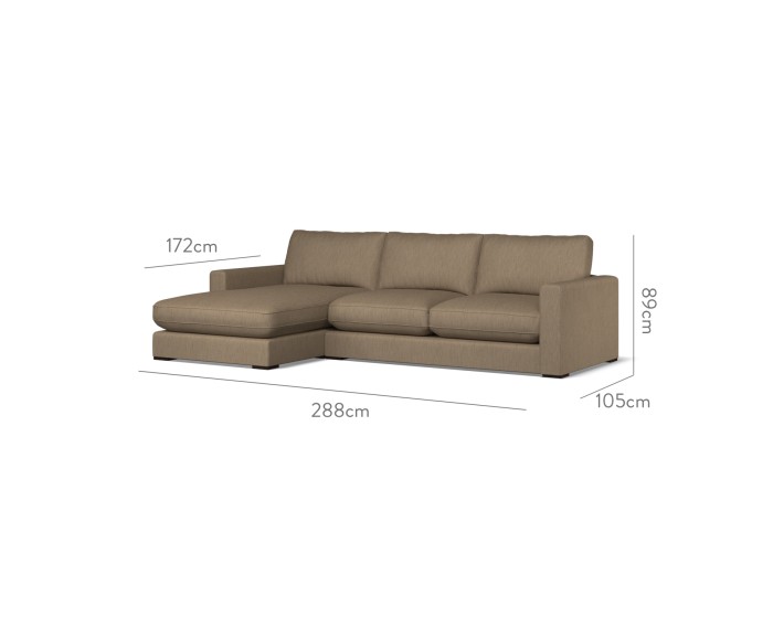 Cloud Medium Chaise LHF Amina Mocha