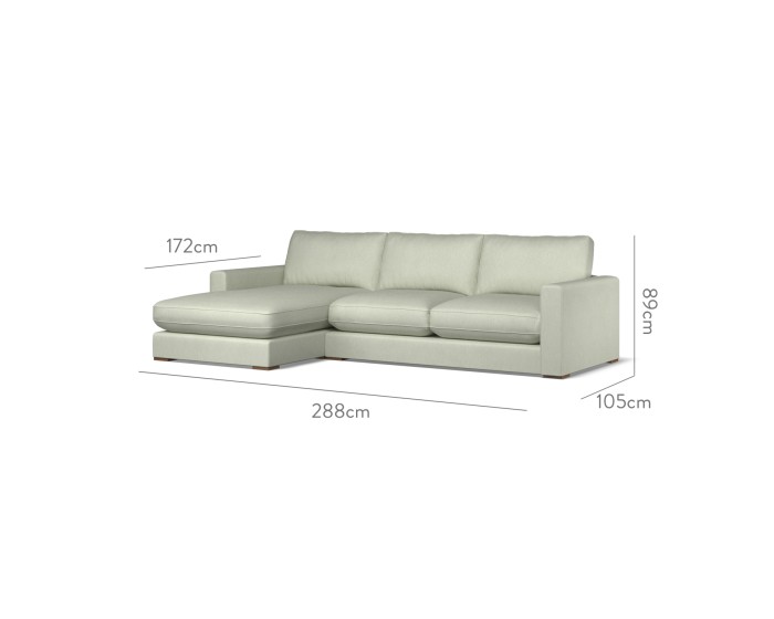 Cloud Medium Chaise LHF Amina Sage