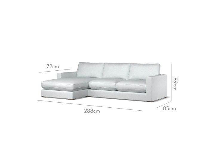 Cloud Medium Chaise LHF Amina Sky