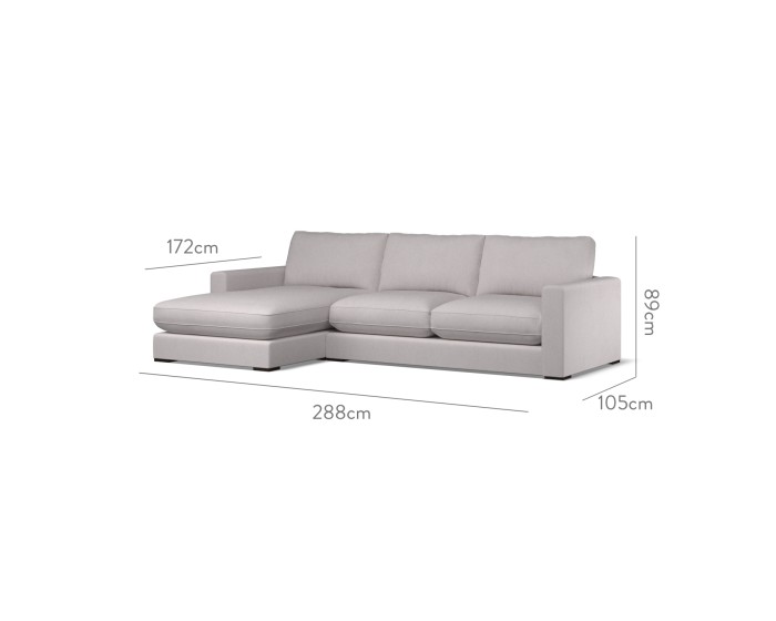 Cloud Medium Chaise LHF Cosmos Dove