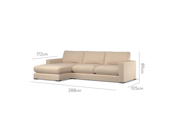 Cloud Medium Chaise LHF Cosmos Linen