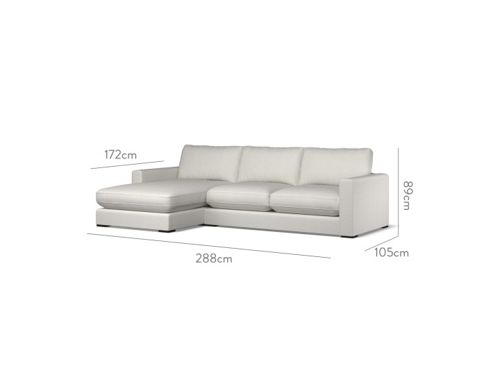 Cloud Medium Chaise LHF Jina Dove