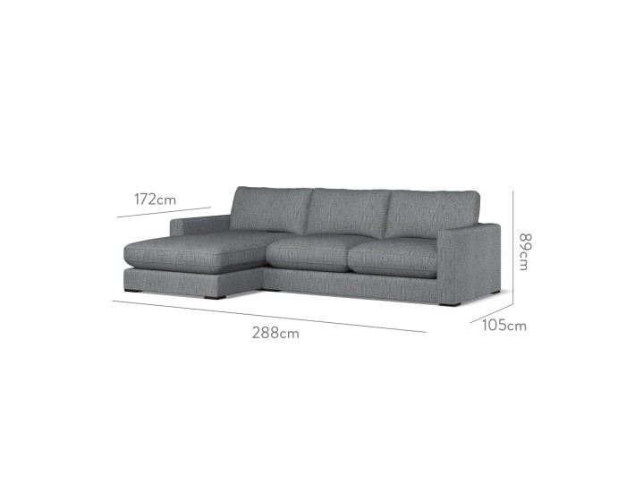 Cloud Medium Chaise LHF Kalinda Midnight