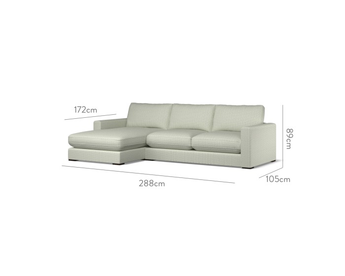 Cloud Medium Chaise LHF Sabra Sage