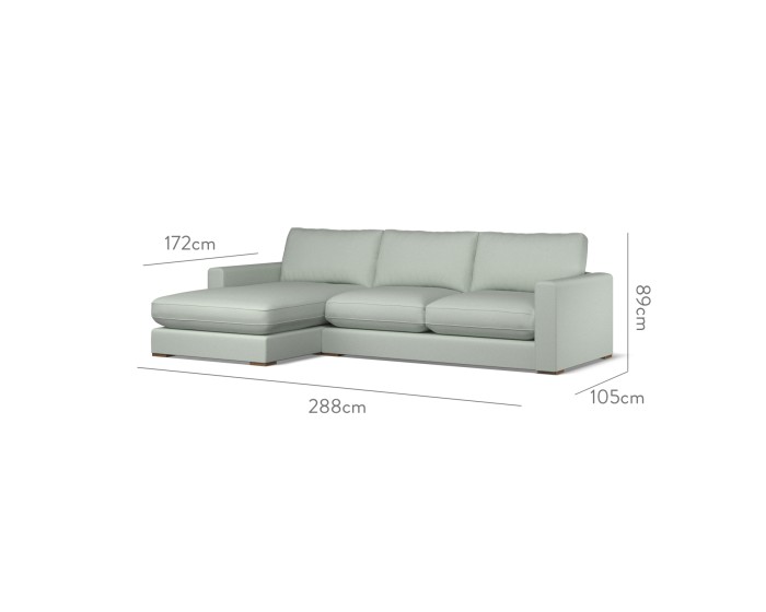 Cloud Medium Chaise LHF Shani Mineral