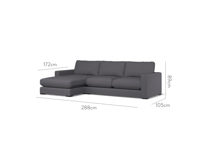 Cloud Medium Chaise LHF Viera Indigo