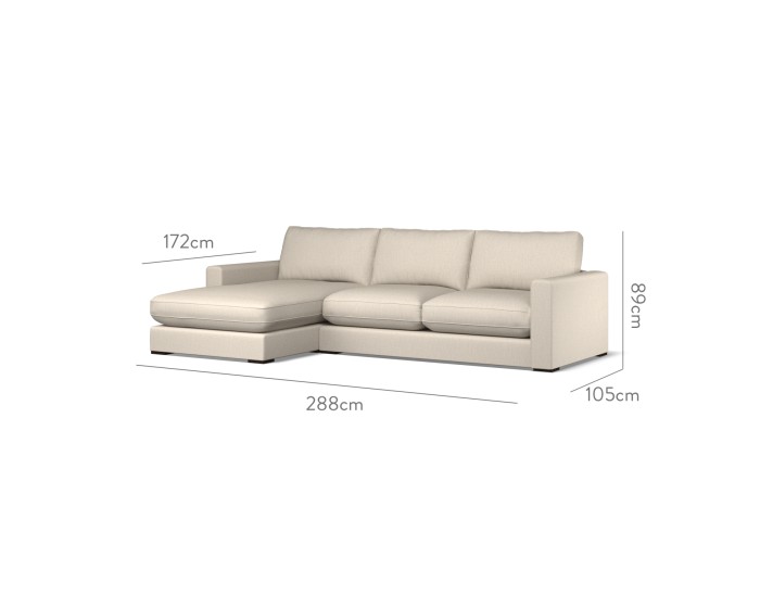 Cloud Medium Chaise LHF Zuri Sand