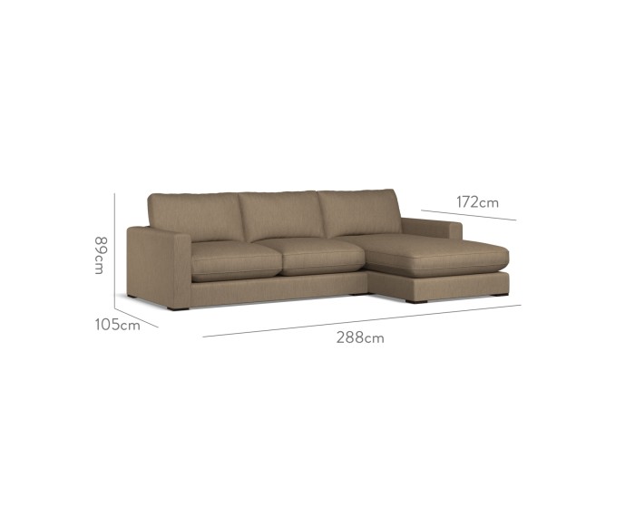 Cloud Medium Chaise RHF Amina Mocha