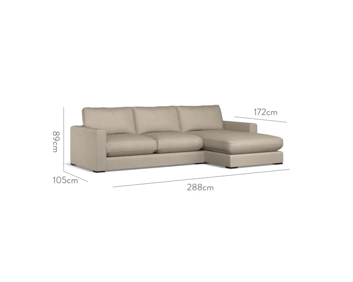 Cloud Medium Chaise RHF Amina Taupe