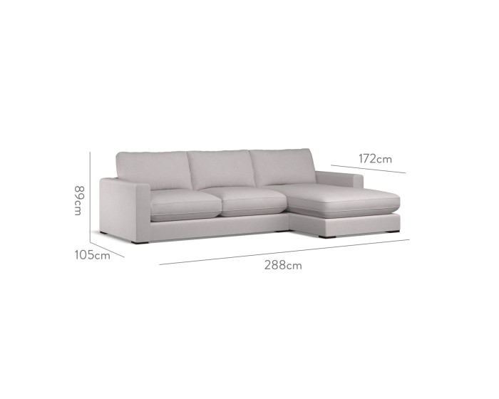 Cloud Medium Chaise RHF Cosmos Dove