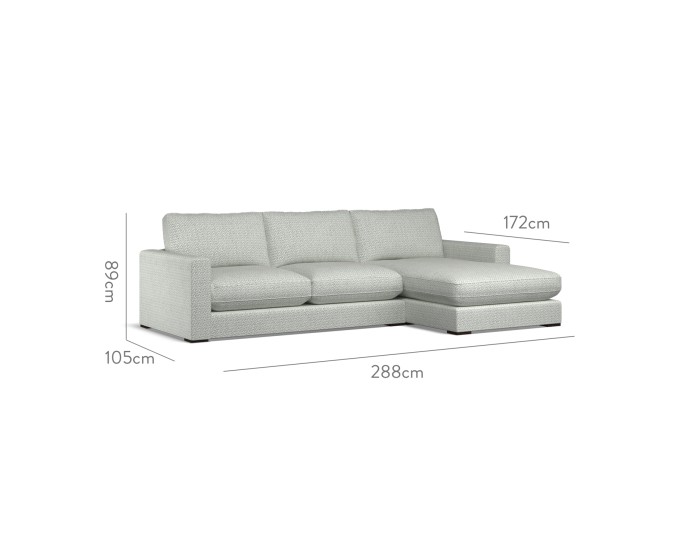 Cloud Medium Chaise RHF Desta Sky