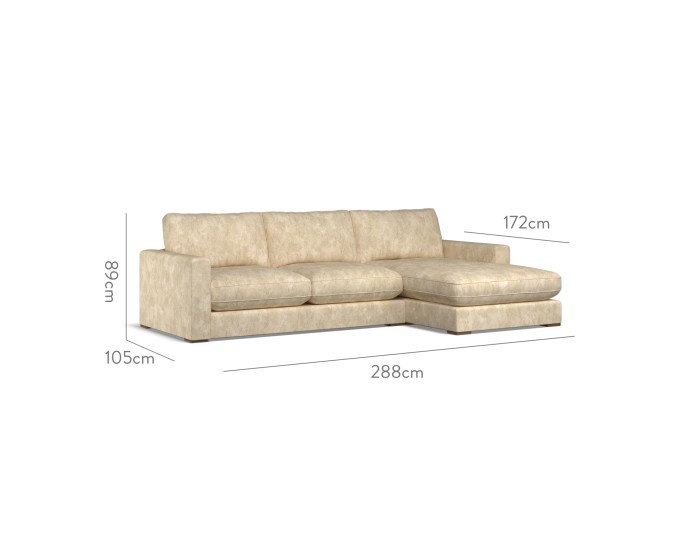 Cloud Medium Chaise RHF Namatha Stone