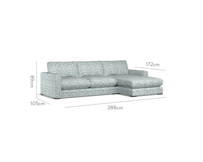 Cloud Medium Chaise RHF Nubra Denim