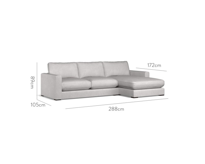 Cloud Medium Chaise RHF Safara Dove