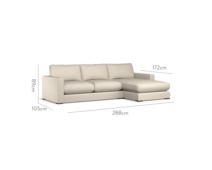 Cloud Medium Chaise RHF Zuri Sand