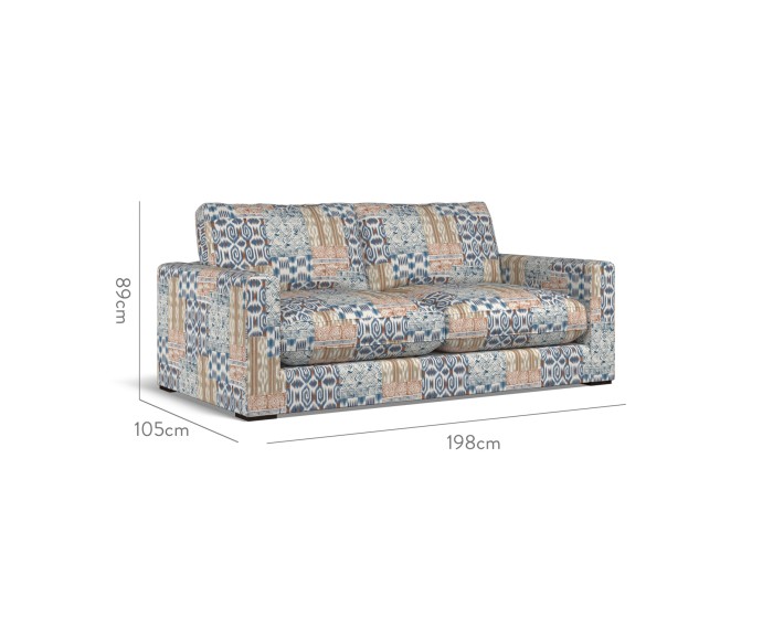 Cloud Medium Sofa Kantha Indigo