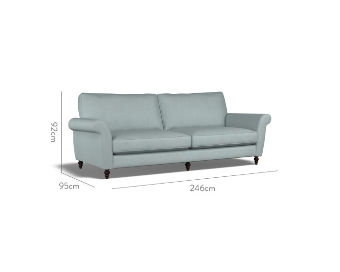 Ellery Extra Large Sofa Amina Azure