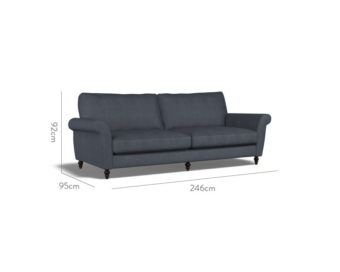 Ellery Extra Large Sofa Amina Indigo