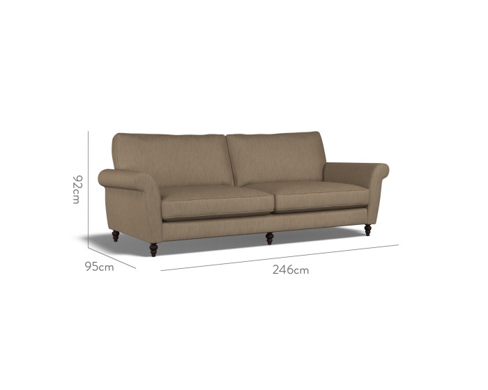 Ellery Extra Large Sofa Amina Mocha