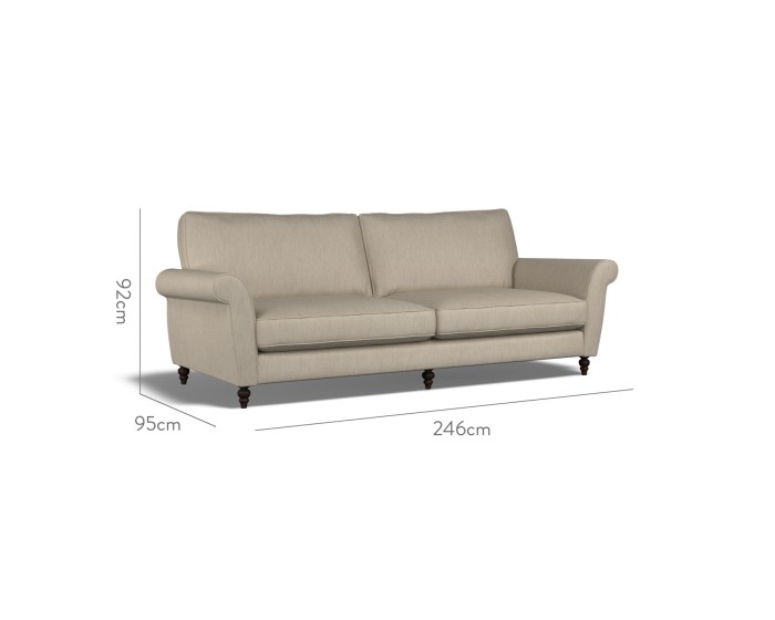 Ellery Extra Large Sofa Amina Taupe