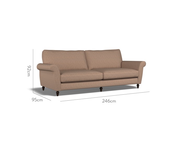 Ellery Extra Large Sofa Jina Cinnabar