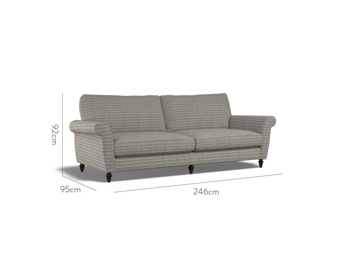 Ellery Extra Large Sofa Nala Charcoal