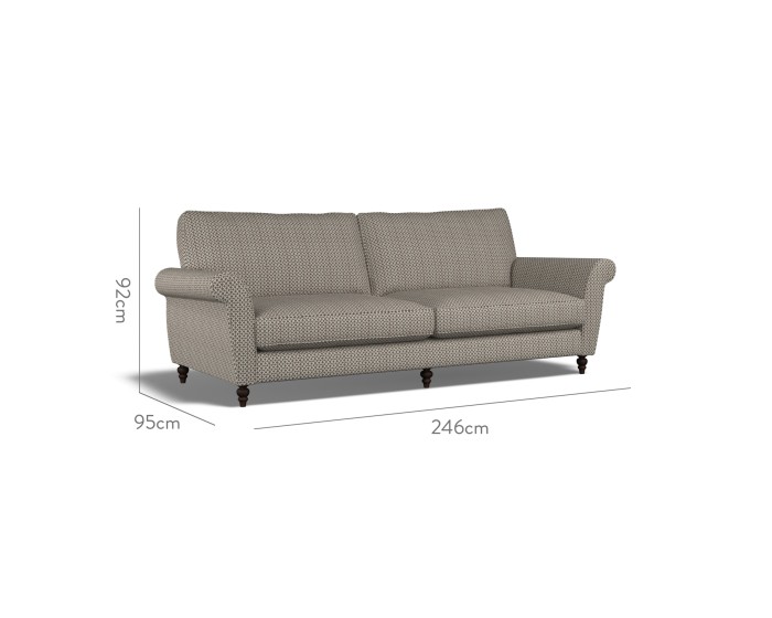 Ellery Extra Large Sofa Sabra Charcoal