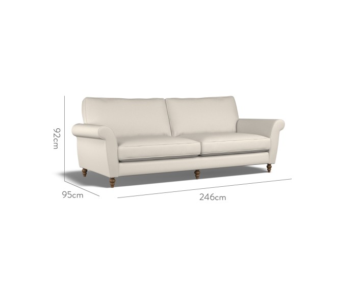 Ellery Extra Large Sofa Shani Alabaster