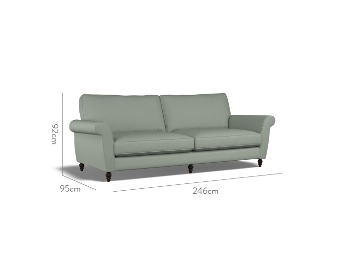 Ellery Extra Large Sofa Shani Celadon