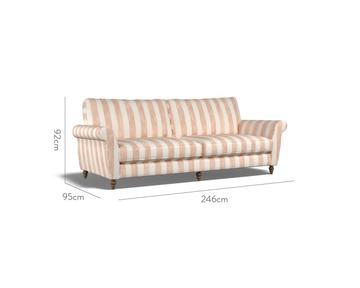 Ellery Extra Large Sofa Tassa Grande Rose