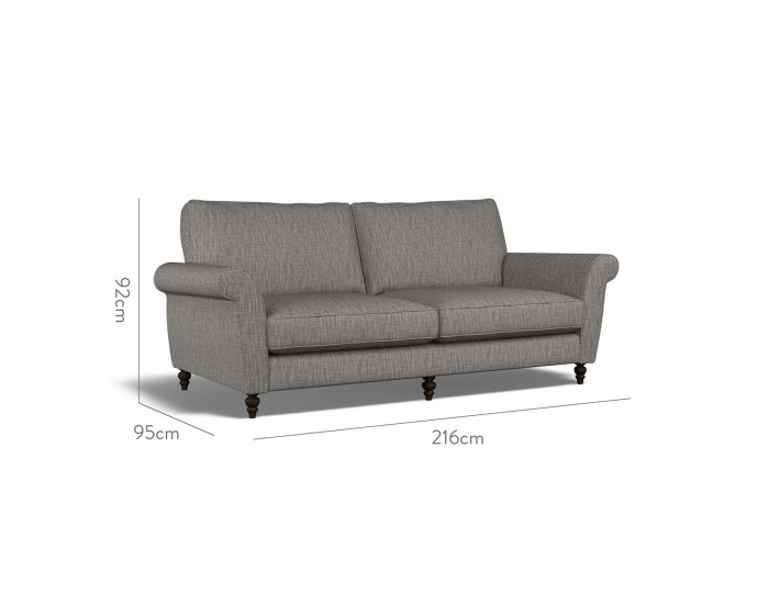 Ellery Large Sofa Kalinda Charcoal