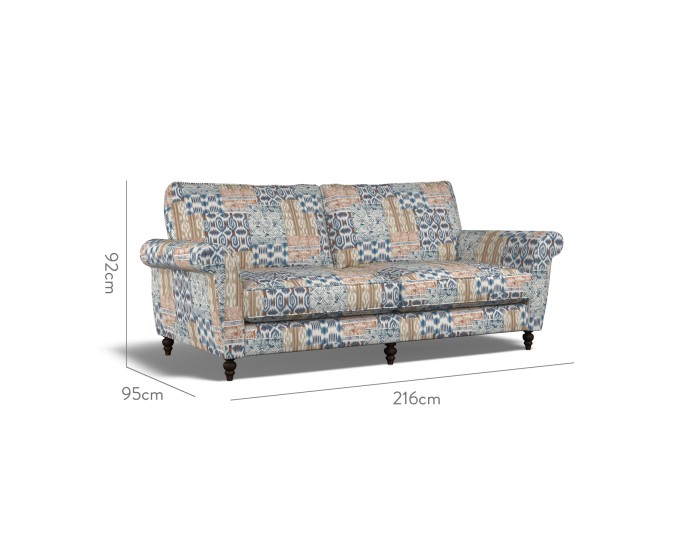 Ellery Large Sofa Kantha Indigo