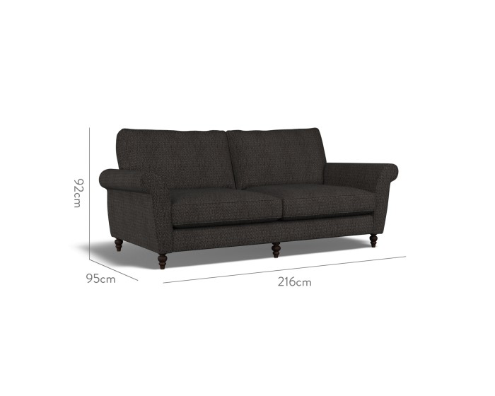 Ellery Large Sofa Safara Charcoal