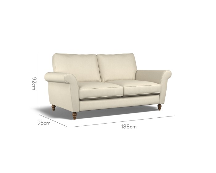 Ellery Medium Sofa Amina Alabaster