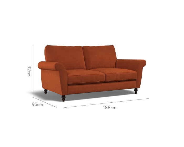 Ellery Medium Sofa Cosmos Cinnabar