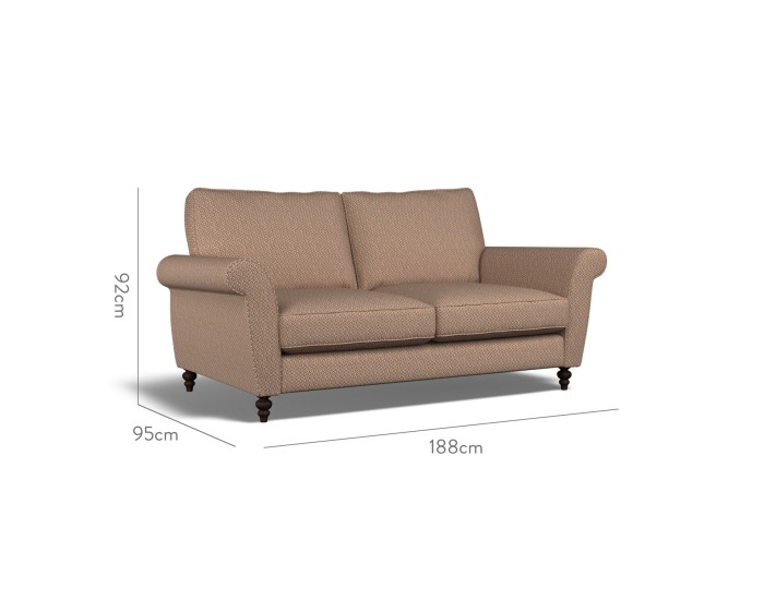 Ellery Medium Sofa Jina Cinnabar