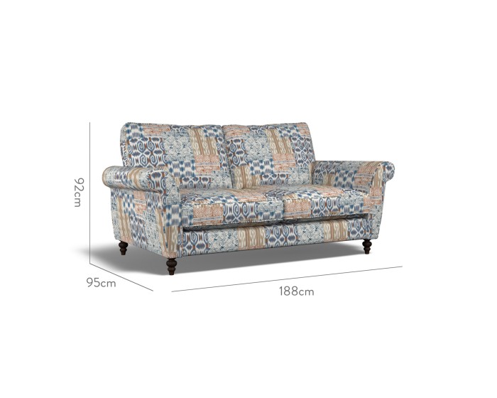 Ellery Medium Sofa Kantha Indigo