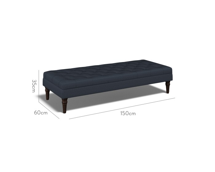 Monterey Extra Large Footstool Bisa Indigo