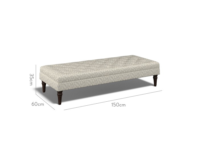 Monterey Extra Large Footstool Nia Pebble