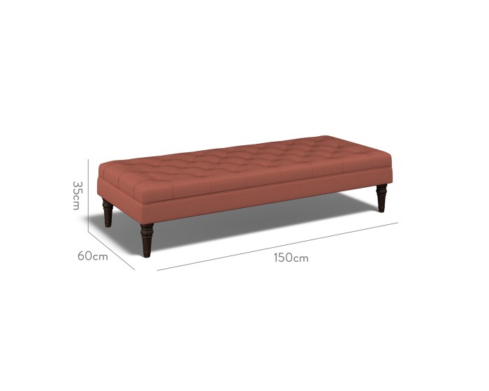 Monterey Extra Large Footstool Shani Cinnabar